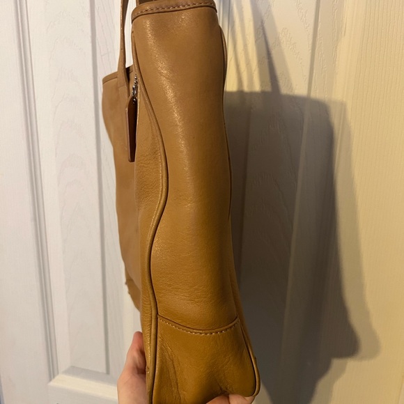 Vintage 1992 Coach Hampton Lunch Tote Tan Leather | Needs Repair - Picture 7 of 12